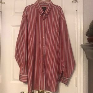 Stripped Jos A Bank dress long sleeve shirt